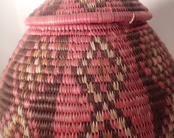 Hand made Zulu basket from South Africa