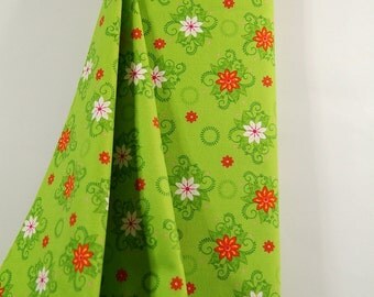 Green Floral Flannel Fabric, "Mystic Forest" by Fabri-Quilt, 100% Cotton Choose Your Cut, Great for Quilting, Crafting, Sewing!