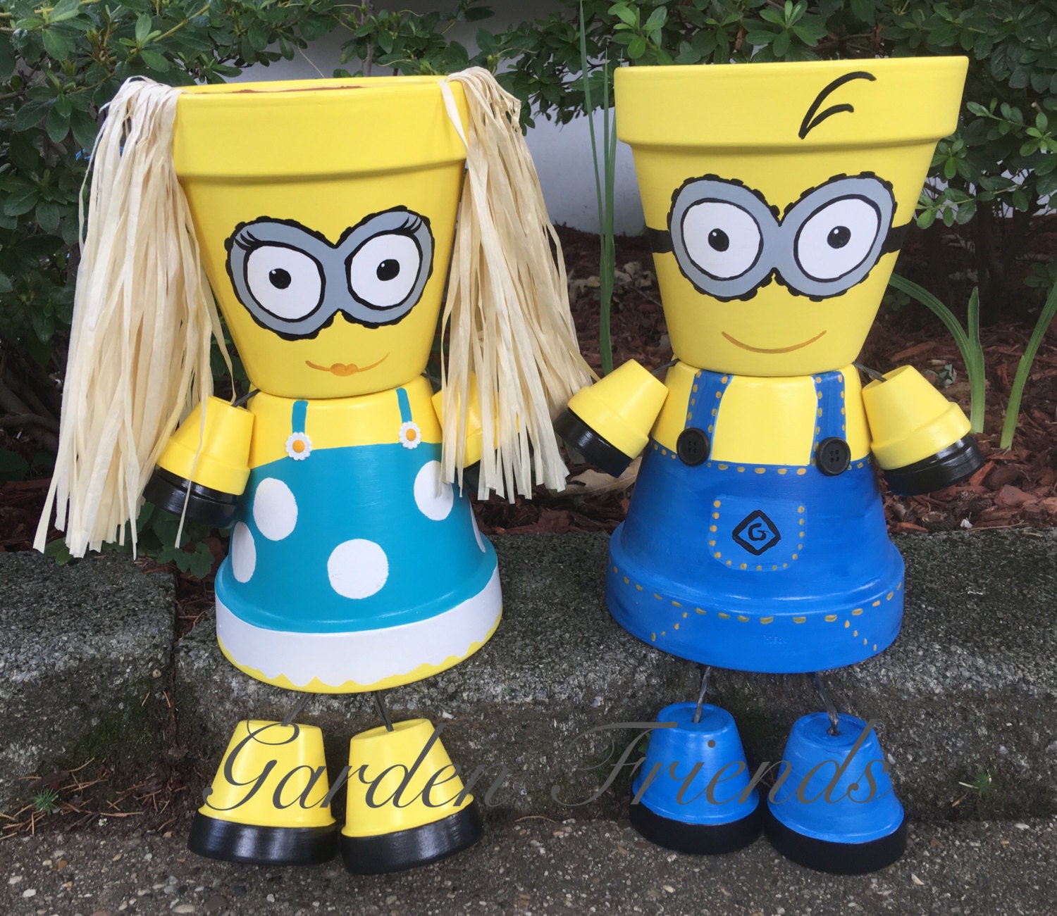  MINION  Clay Pot  People  Planters Minion  Boy or Minion  Girl