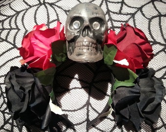 Day of the Dead Flower Headband / Dia De Los Muertos Headpiece / Flower Headpiece