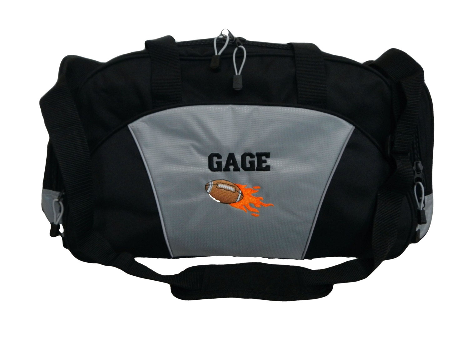 Duffel Bag Personalized Football FLAMES Soccer Coach Gift Mom