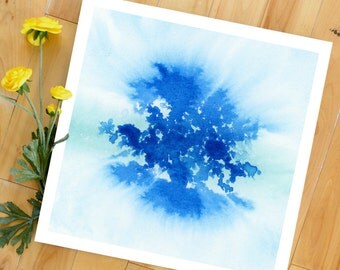Watercolor Print, Abstract Art Print, Tree of Life, Landscape Painting, Modern Art, Expressionist, Minimalist, Garden Floral, Bohemian
