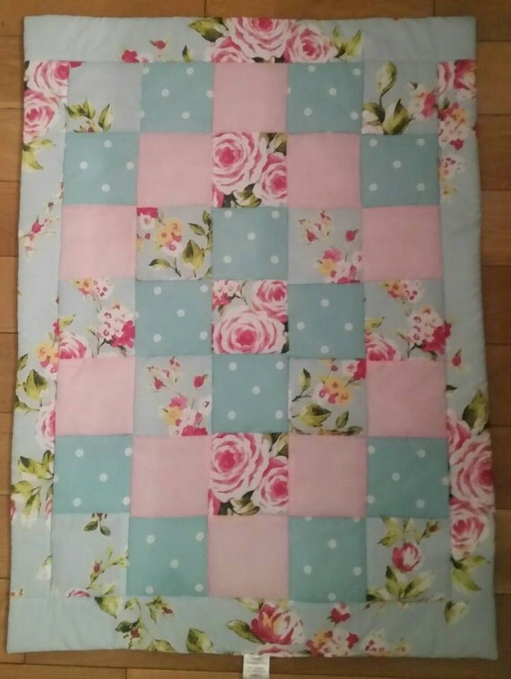 beautiful shabby chic baby quilt by traceystreasurechest on etsy beautiful shabby chic baby quilt by traceystreasurechest on etsy