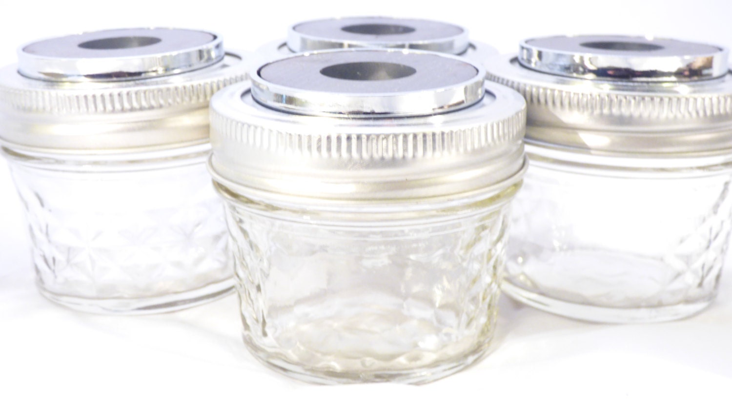 Quilted Mason Spice Jar Lids LIDS ONLY
