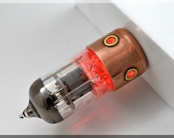 8/16/32/64/128GB Red Porthole Pentode radio vacuum tube usb flash drive. Steampunk/Industrial style !!!FREE shipping!!!