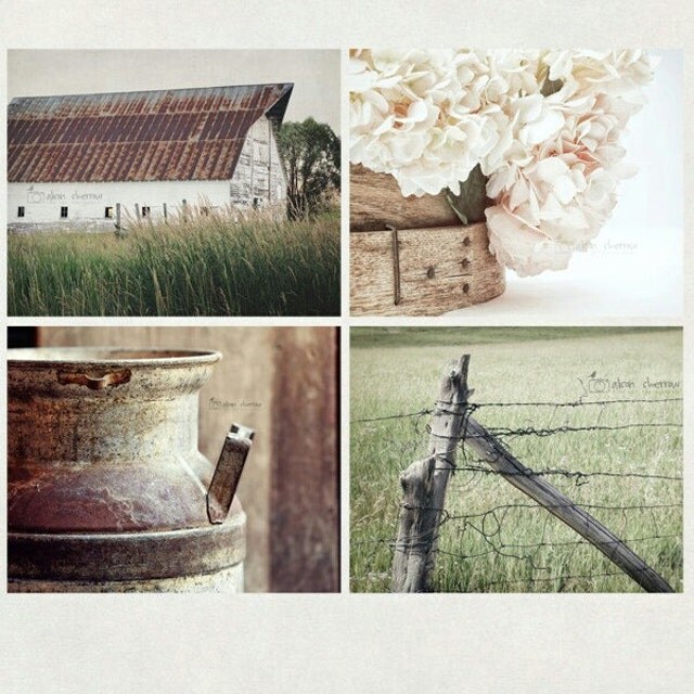 Farmhouse Style Decor Wall Art Rustic Photography by AgedPage