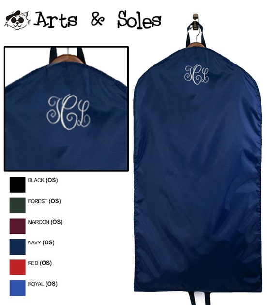 Monogrammed Garment Bag Hanging Garment Bag Personalized