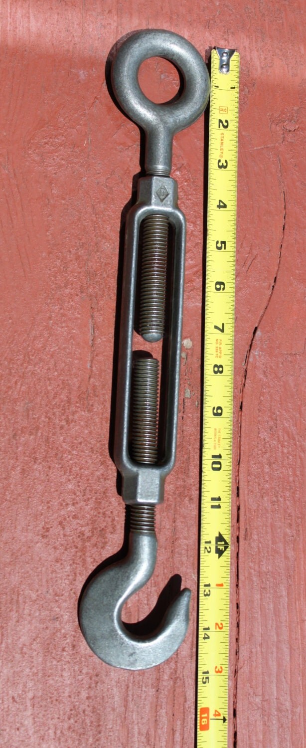 Vintage Large Industrial Steel Turnbuckle, Industrial Decor, Rustic Chic