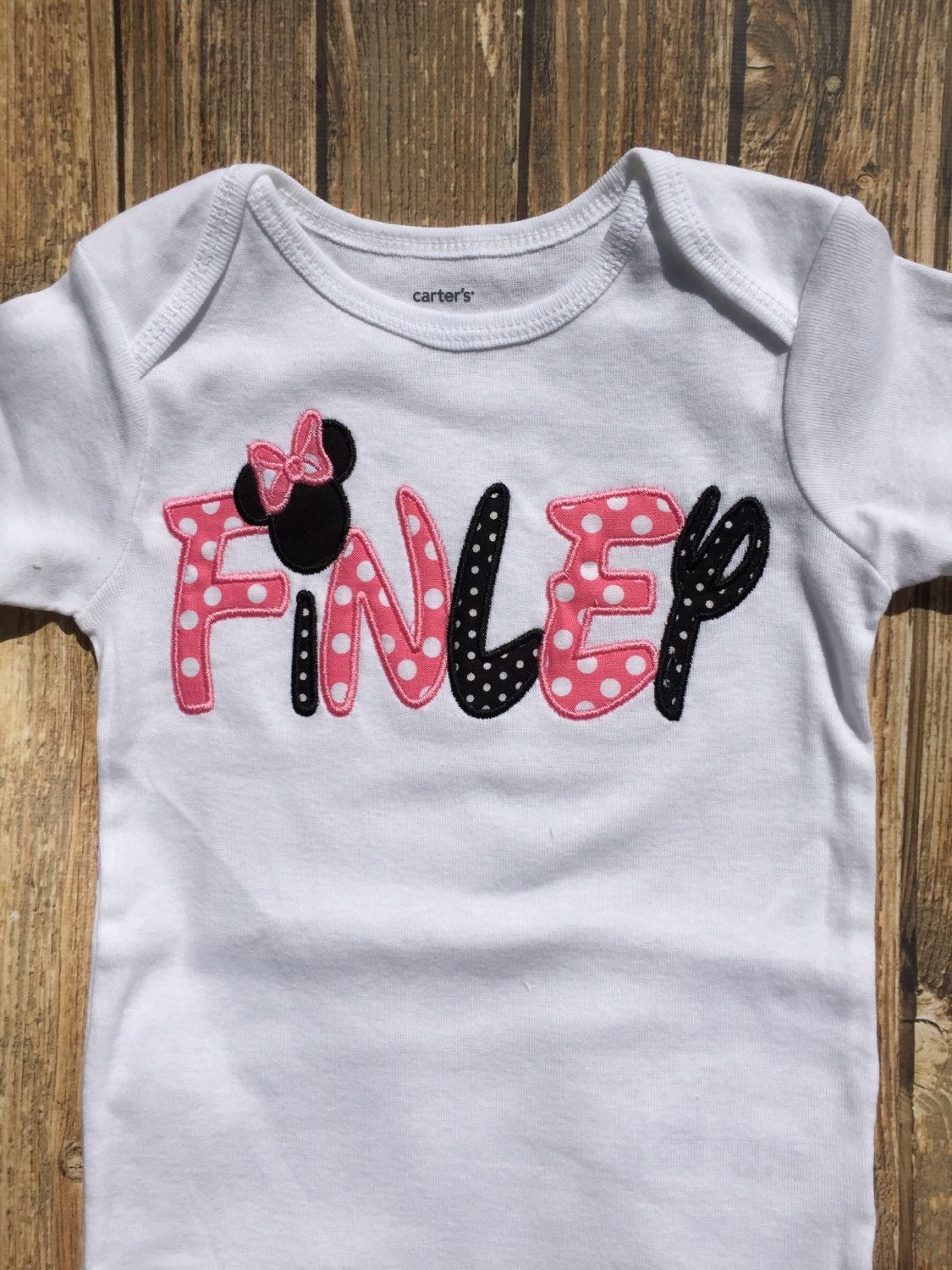 Girls custom embroidered Disney vacation personalized shirt