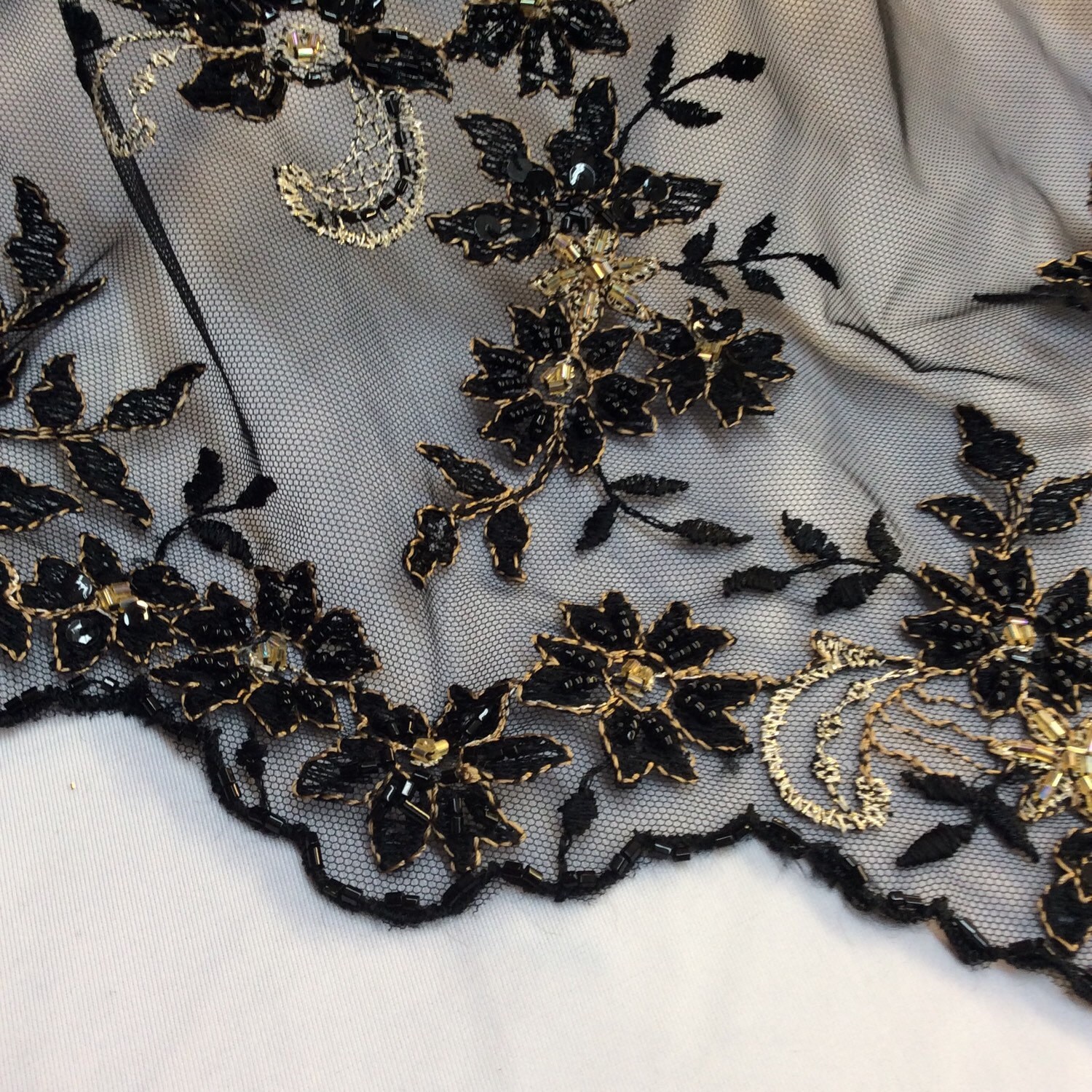 sequin and lace
