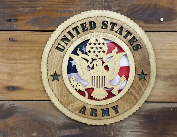 Army Tribute Plaque Army Wall Decor Army Gift by legacyimages
