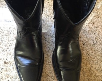 Fluevog Ruth Black Cowboy Boots M8/W10