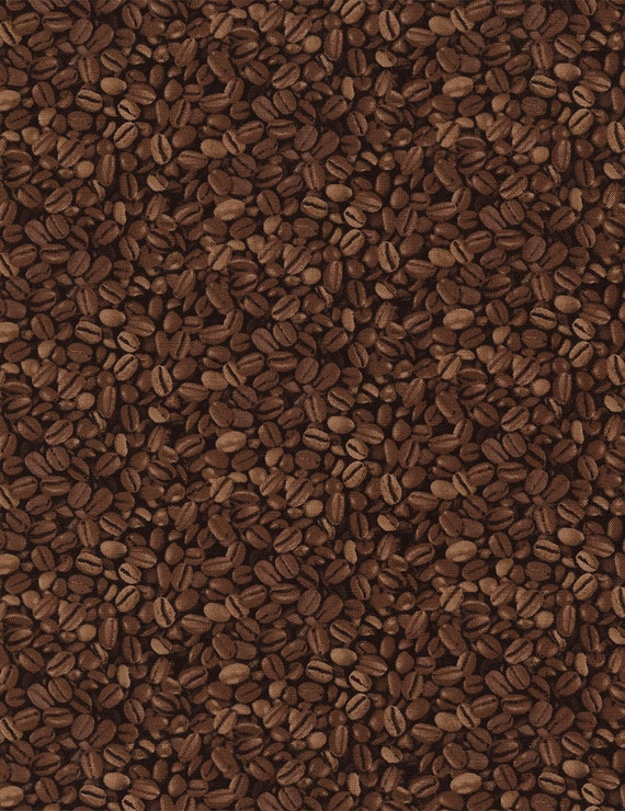 Coffee Beans C3595 in Bean from Timeless Treasures by the Yard