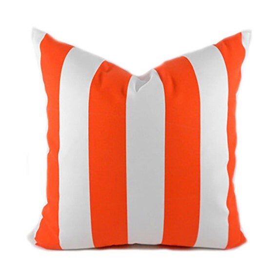 Indoor Outdoor Orange Pillow Covers ANY SIZE Decorative