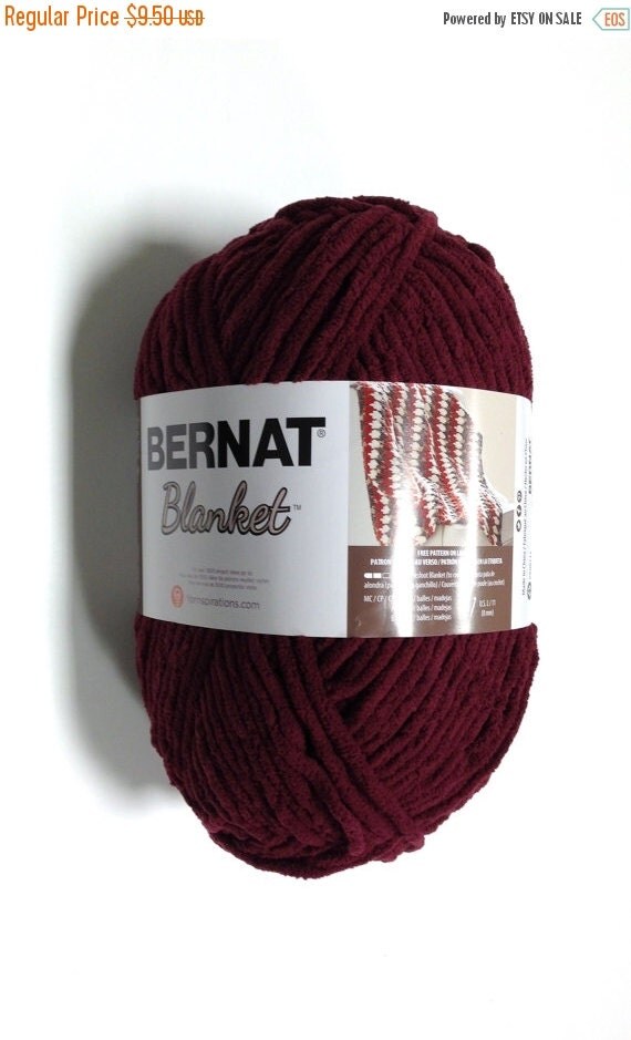 ON SALE Bernat Big Blanket Yarn in Purple by kayscrochetpatterns