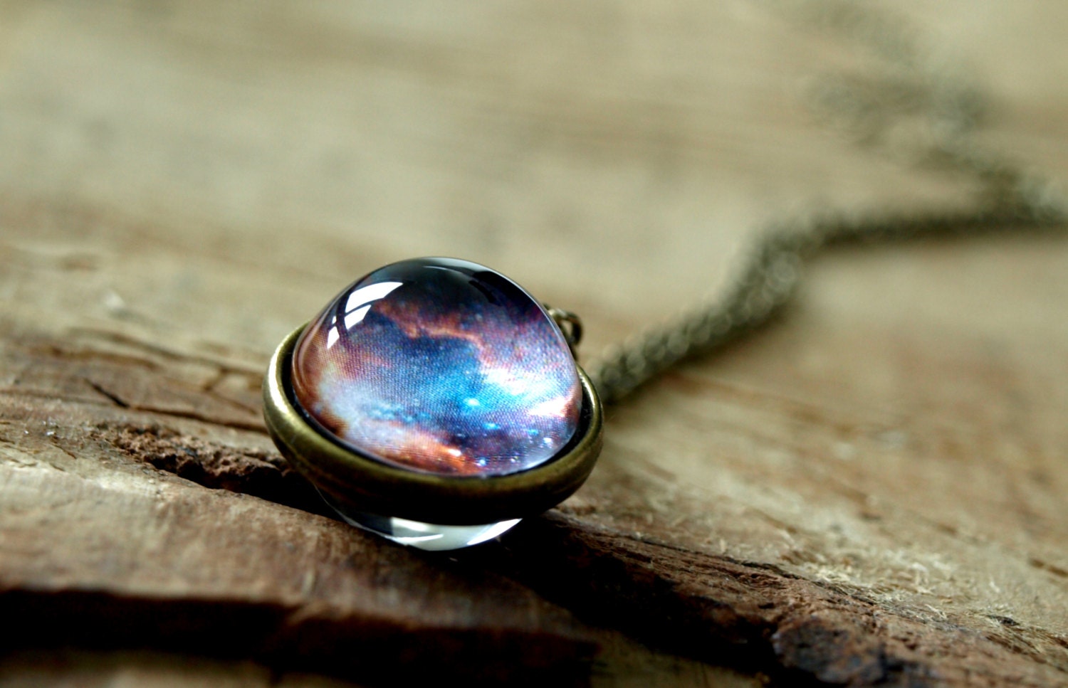 Space necklace Nebula necklace pendant nebula jewelry Solar