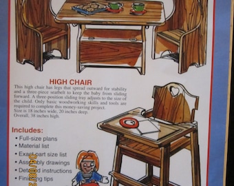 Child's Table & Chairs/High Chair Patterns