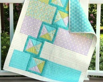 Jack's Boxes baby quilt - PDF pattern - digital download - simple and modern baby quilt