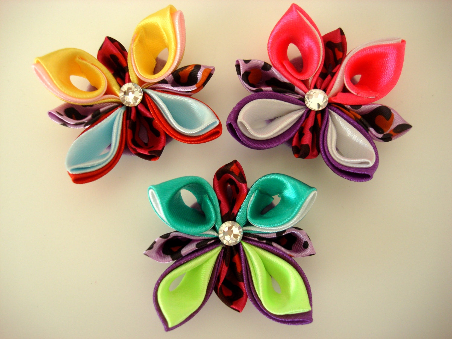 Kanzashi Butterfly Tutorial Ribbon flower Butterfly PDF