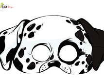 Unique dalmatian mask related items | Etsy