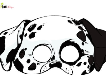 Printable dog mask | Etsy