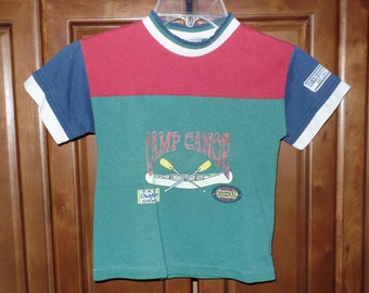 Vintage Buster Brown Camp Canoe Children's Shirt-Size 4