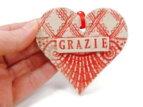 Grazie Ornament Italian Thank You Italian By MagicMoonPottery grazie-ornament-italian-thank-you-italian-by-magicmoonpottery