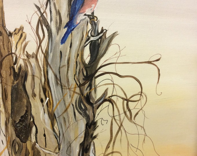 Birds on the Beach - acrylic painting on canvas