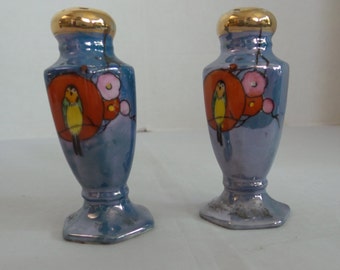 Vintage Lusterware Salt and Pepper Shakers
