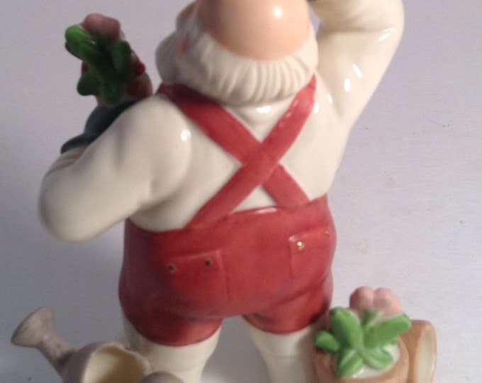 Lenox Figurines Santa Claus Santa's Pastimes Gardener 5 Inch