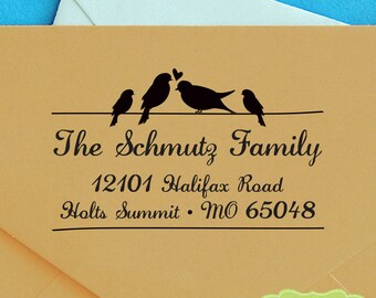 CUSTOM ADDRESS STAMP, personalized pre inked address stamp, pre inked custom address stamp, return address stamp with proof - Stamp c6-19