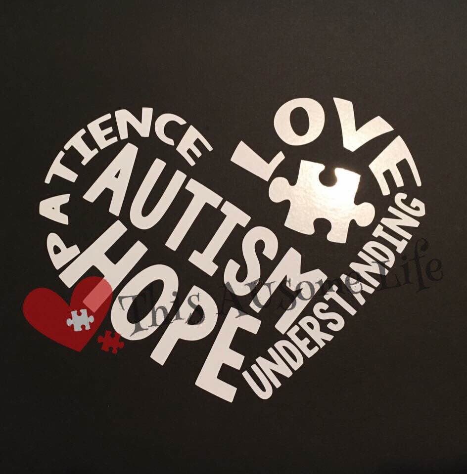 Autism Awareness Vinyl Car Decal / Bumper Sticker