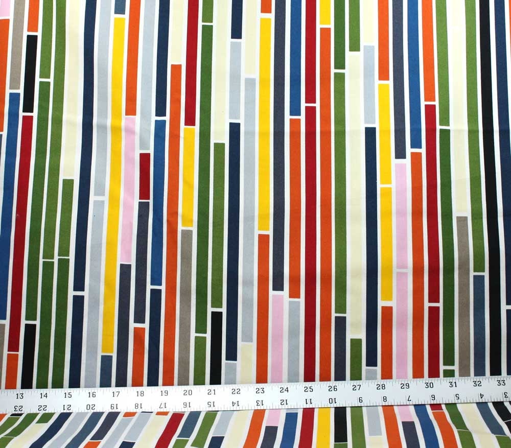 Multiple Color Stripe Canvas Fabric IKEA Home Decor Fabric Design S