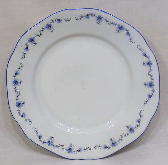 Vintage Plate Made in Czechoslovakia Bohemia Pattern Small
