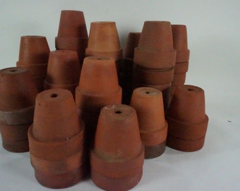 Terracotta Planters, Seedling Pots, Clay Seed Pots, Growing Seedlings, Greenhouse Supplies, Starting Seeds, SOLD PER PC