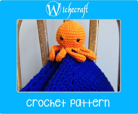 octopus crochet pattern blanket PDF Security Pattern Octopus   Crochet Lovey Blanket PATTERN