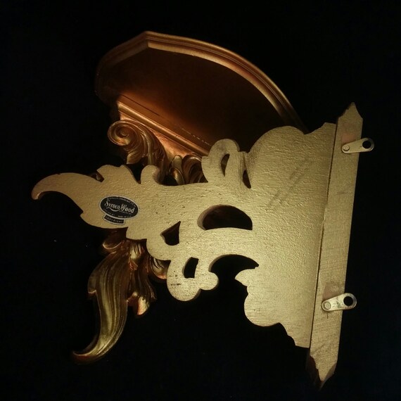 Syroco Display Brackets Gold Wall Brackets Sconces Shelf