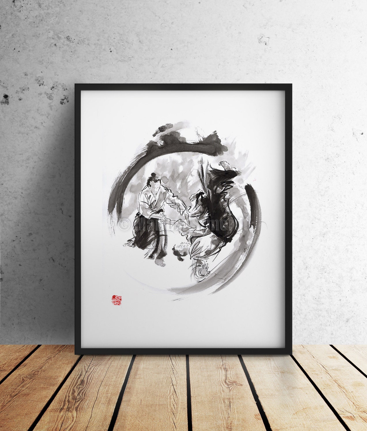 Aikido Aikido Art Print Martial Arts Poster Living Room