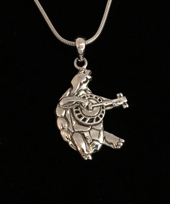 Grateful Dead Inspired Sterling Silver Terrapin Turtle Pendant