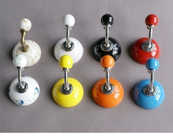 Colorful Wall Hooks decorative hooks | etsy Colorful Wall Hooks decorative hooks | etsy