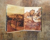 Artist book, hand bound book, coptic stitch, handmade book, pocket gift, artist gift, nature lovers gift Artist book, hand bound book, coptic stitch, handmade book, pocket gift, artist gift, nature lovers gift