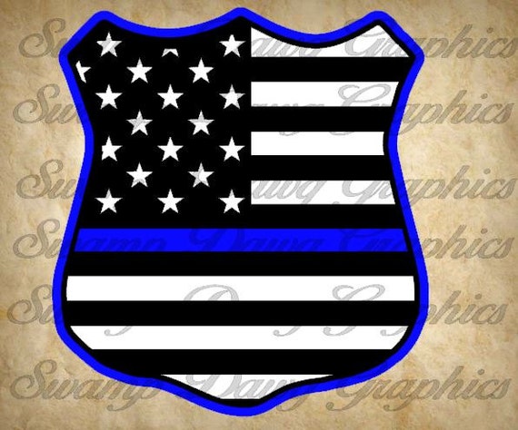 Download Blue Lives Matter svg Police badge svg silhouette cricut
