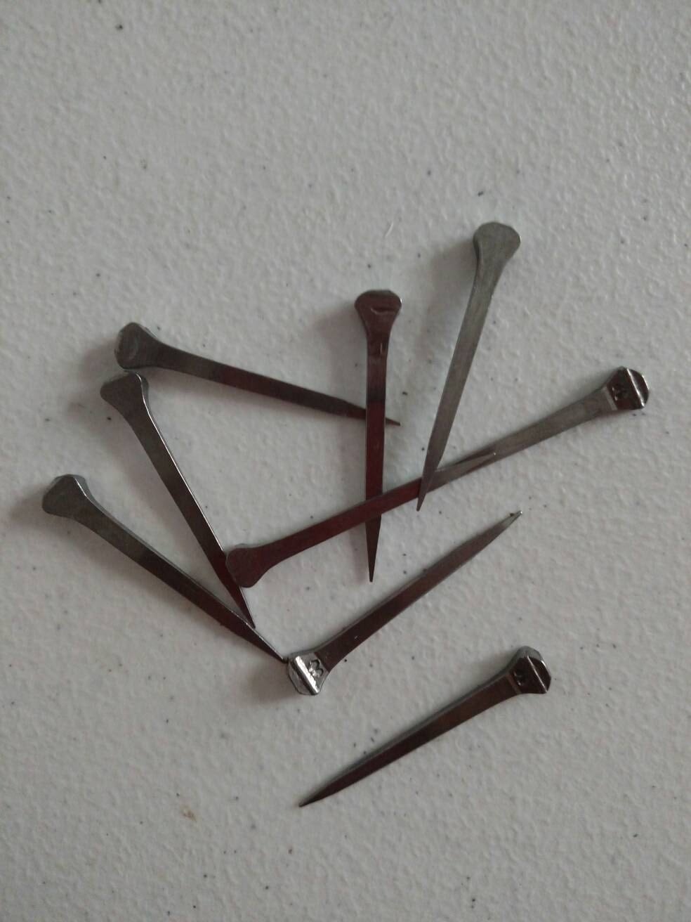 20 horseshoe nails for jewelry or crafts size 50 mm