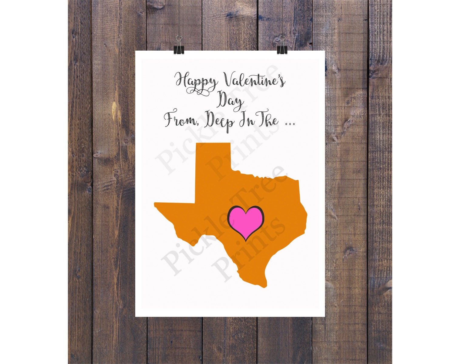 Happy Valentine's Day Card from Deep in the Heart of Texas