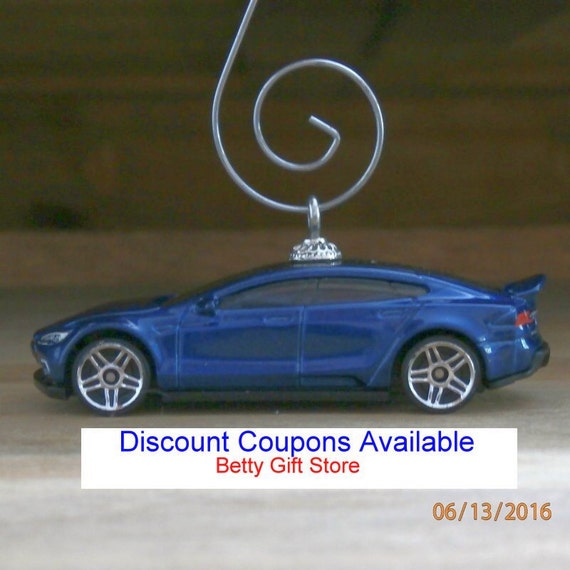 Tesla Model S Electric Car Hot Wheels Christmas by BettyGiftStore