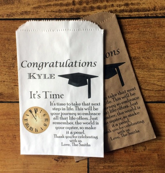 Graduation gift Graduation Favor Bags Graduation bags