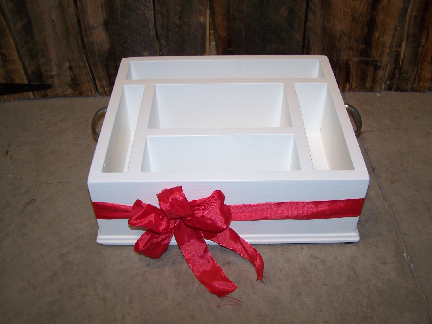 Picnic time themed party tableware utensil holder caddy