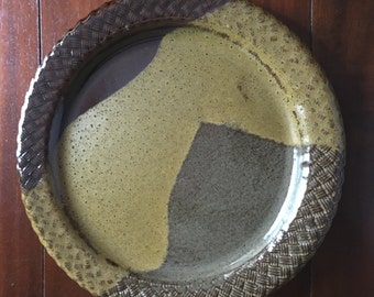 Ceramic dinner plate//hostess gift//serving plate