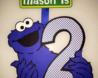 Cookie Monster Sesame Street 2nd birthday