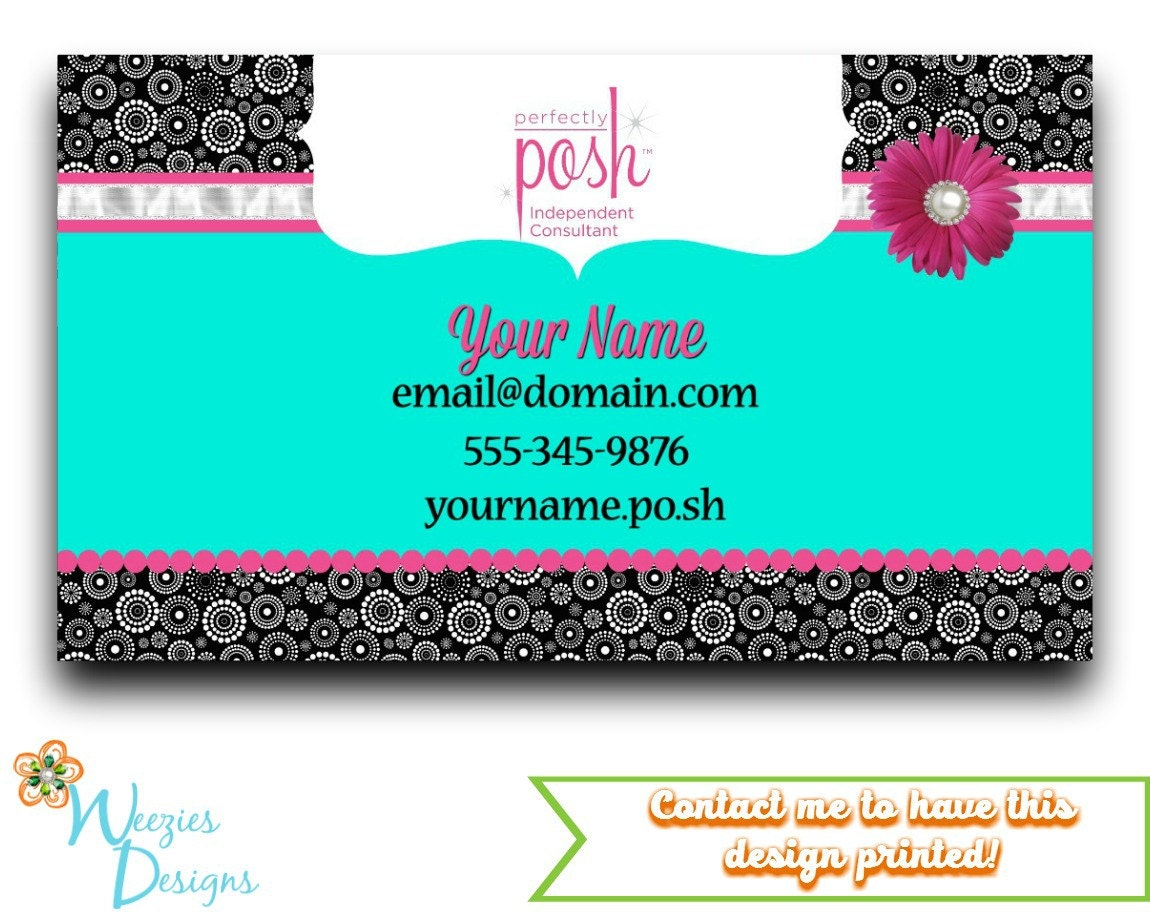 Perfectly Posh Business Card Direct Sales Marketing